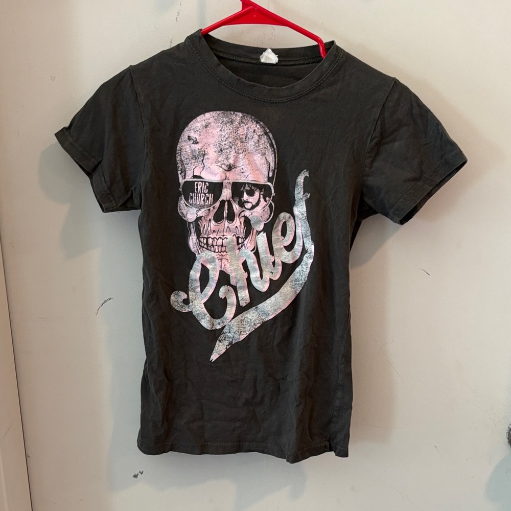 Cool Skull Graphic Kids Tee - Black